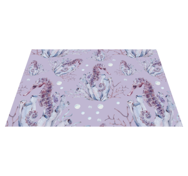 Seahorse motif izvirna jedilna podloga - TenStickers