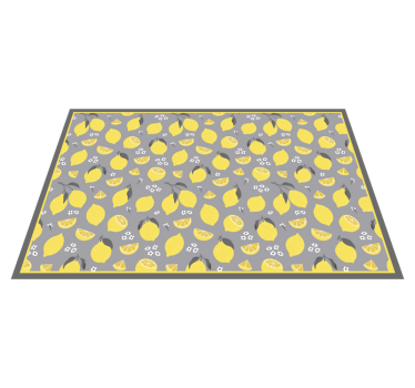 Lemon pattern table setting izvirna jedilna podloga - TenStickers