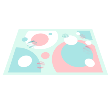 Geometric color blocks moderna miza - TenStickers