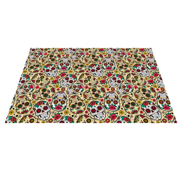 Colorful skull pattern pogrinjek - TenStickers