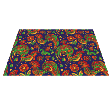 Vibrant floral patterns izvirna jedilna podloga - TenStickers