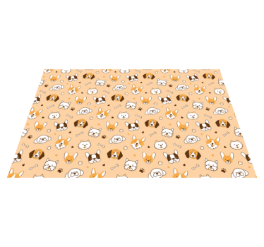 Cute animal faces otroški pogrinjek za mizo - TenStickers