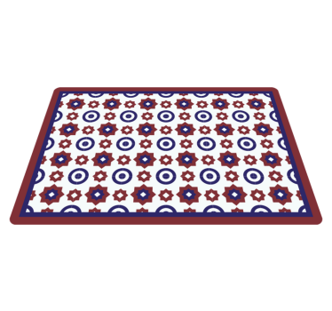 Geometrijska preproga za sodoben jedilni prostor - TenStickers