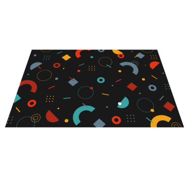 Geometrijski barvni vzorec modernih prtov - TenStickers