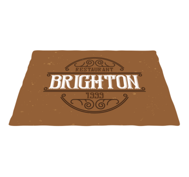 Brighton restaurant logo pogrinjek s citati - TenStickers