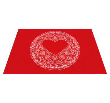Originalna vinilna pogrinjka iz srca mandala - TenStickers