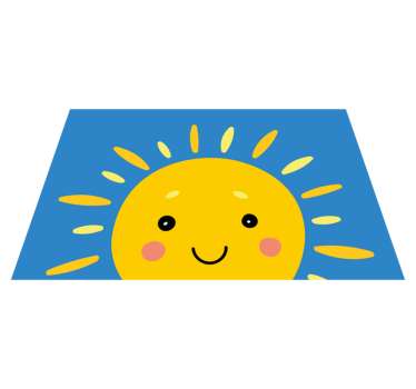 Smiling sun face otroški pogrinjek za mizo - TenStickers