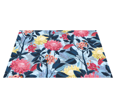 Floral pattern elegance izvirna jedilna podloga - TenStickers