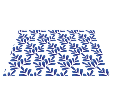 Modri porcelanski elegantni namizni pogrinjki - TenStickers