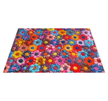 Lively floral arrangement z izvirno jedilno podlogo - TenStickers