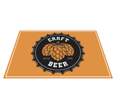 Craft beer logo izvirna jedilna podloga - TenStickers