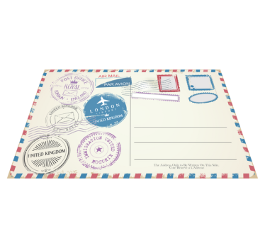 Travel stamp collection in pogrinjek s citati - TenStickers