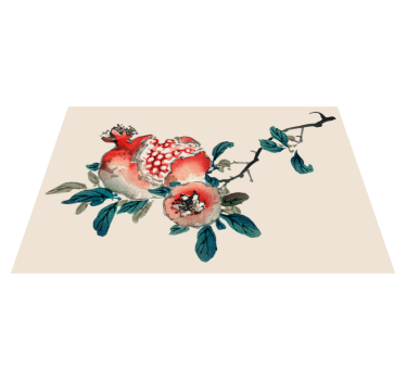 Pomegranate floral design izvirna jedilna podloga - TenStickers