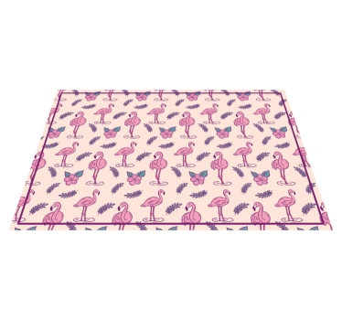 Originalni pogrinjki iz vinilnega vzorca flamingo - TenStickers
