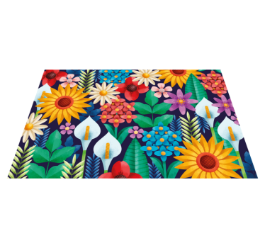 Vibrant floral arrangement izvirna jedilna podloga - TenStickers