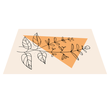 Floral abstract design izvirna jedilna podloga - TenStickers
