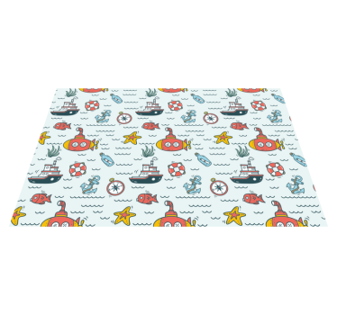 Underwater submarine adventure otroški pogrinjek - TenStickers