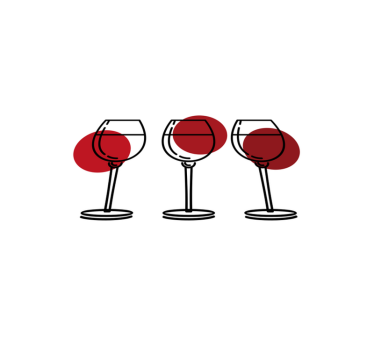 Kozarci vina originalni vinilni pogrinjki - TenStickers