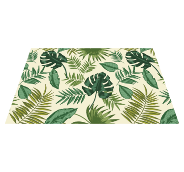 Leafy tropical pattern teksturna pogrinjek - TenStickers