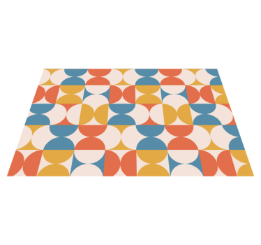Geometrični barvni krogi moderne mize - TenStickers