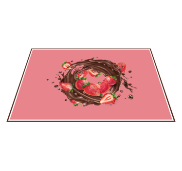 Chocolate dipped strawberries izvirna jedilna podloga - TenStickers