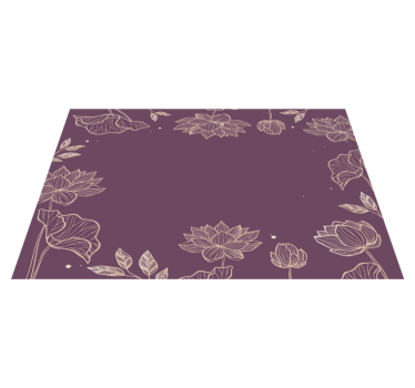 Floral lotus pattern elegantna pogrinjek - TenStickers