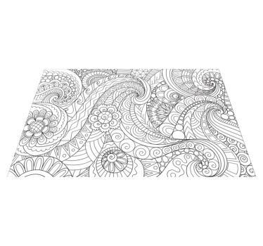 Mandala bele elegantne namizne pogrinjke - TenStickers