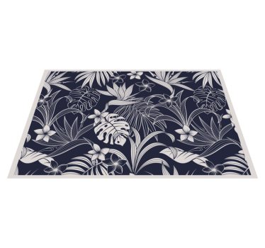 Tropical floral print elegantna pogrinjek - TenStickers