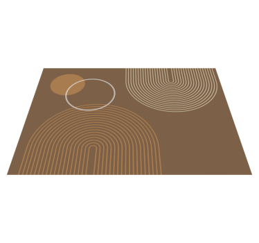 Topli geometrijski loki sodobni vinilni pogrinjki - TenStickers