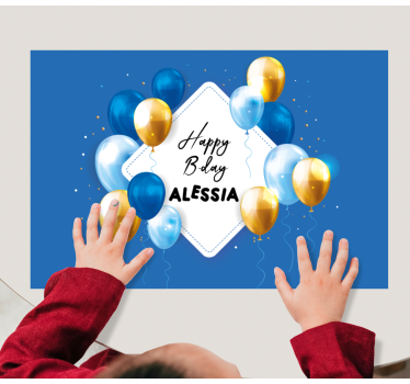 Birthday balloon celebration otroški pogrinjek za mizo - TenStickers