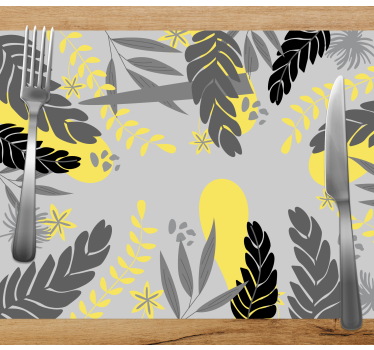Botanical leaf concept teksturna pogrinjek - TenStickers