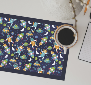 Colorful space adventure otroški pogrinjek za mizo - TenStickers