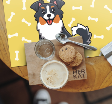 Cute dog character otroški pogrinjek za mizo - TenStickers