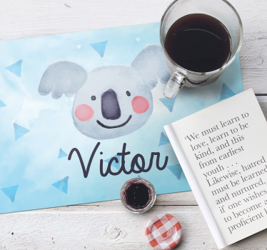 Cute koala face otroški pogrinjek za mizo - TenStickers