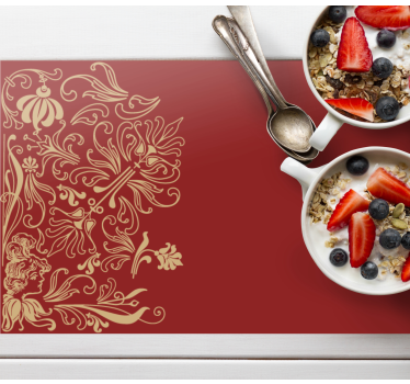 Elegant floral accents elegantna pogrinjek - TenStickers