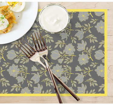 Floral print overlay izvirna jedilna podloga - TenStickers