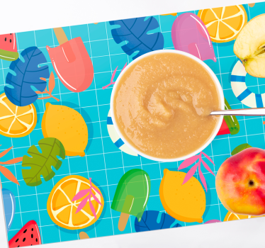 Fruit and ice cream otroški pogrinjek za mizo - TenStickers