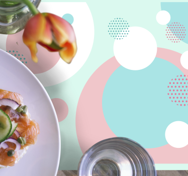 Geometric color blocks moderna miza - TenStickers