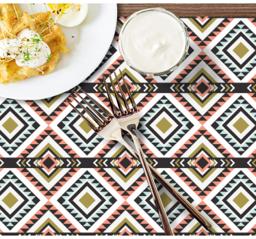 Geometric patterned surface izvirna jedilna podloga - TenStickers