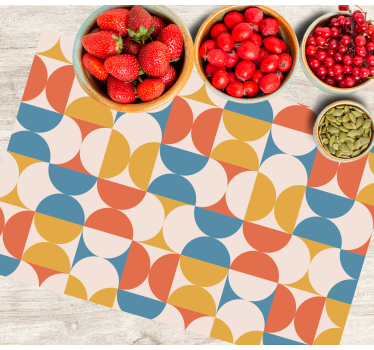 Geometrični barvni krogi moderne mize - TenStickers