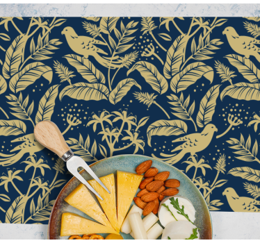 Graceful leaf motif izvirna jedilna podloga - TenStickers