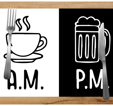 Kavni in pivski restavracijski pogrinjki - TenStickers