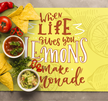 Lemons motivational quote pogrinjek s citati - TenStickers