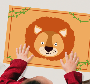 Lion head cute otroški pogrinjek za mizo - TenStickers