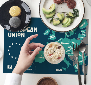 Map of european union pogrinjek s citati - TenStickers