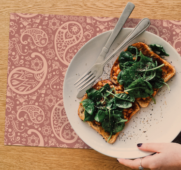 Paisley vzorec paisley vinil placemats - TenStickers