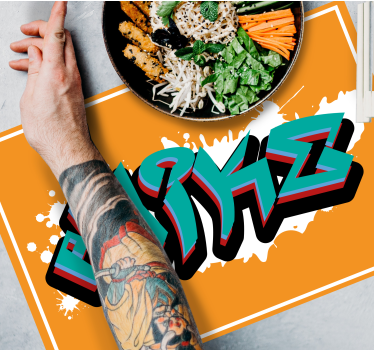 Personalizirane namizne podstavki v divjem slogu king graffiti - TenStickers