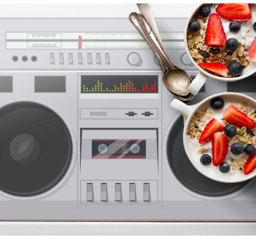 Retro boombox style izvirna jedilna podloga - TenStickers