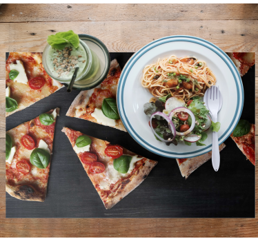 Sliced pizza arrangement za restavracijsko mizo - TenStickers
