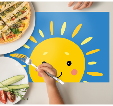 Smiling sun face otroški pogrinjek za mizo - TenStickers
